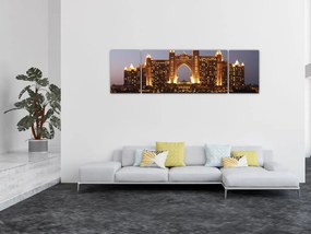 Obraz budowy w Dubaju (170x50 cm)