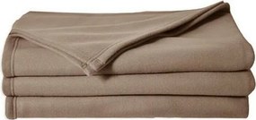 Koc Polarowy TAUPE 240x260 cm z Poliestru