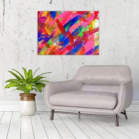 Obraz na szkle - Kolorowa abstrakcja (70x50 cm)