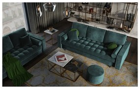 Morska aksamitna rozkładana sofa Milo Casa Santo