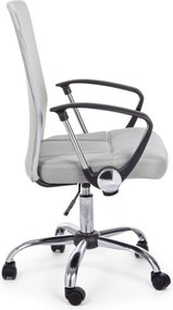 Jasnoszare tapicerowane krzesło biurowe Brisbane – Yes Everyday