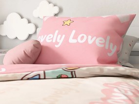 PrzytulneMieszkanie.pl PrzytulneMieszkanie.pl Pościel bawełniana do łóżeczka  AUTA LOVELY różowa
