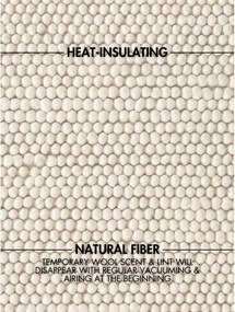 Kremowy wełniany okrągły dywan tkany ręcznie ø 200 cm Richmond Diana – Ted Baker