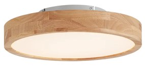 Skandynawska lampa sufitowa drewniana 40 cm z LED z możliwością ściemniania - Pecker