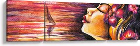 Obraz - Wspomnienia lata (170x50 cm)
