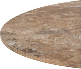 Brązowy okrągły stolik z ceramicznym blatem ø 60 cm Malta – Actona