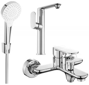 Mexen Milo R05 zestaw wannowy, chrom - 713153R05-00