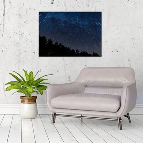 Obraz na szkle - nocne niebo (70x50 cm)
