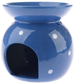 Porcelanowa lampa do aromaterapii Abuelaniebieska, 9,8 x 12,5 cm