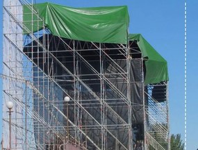 JAGO Plandeka 650 g/m², oczka aluminiowe, zielona, 4 x 6 m