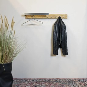 Metalowy wieszak ścienny w kolorze naturalno-srebrnym Noa – Spinder Design