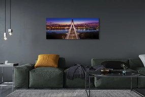 Duży obraz na płótnie Panorama Wisły z Mostem