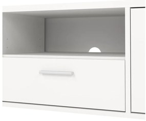 Biała szafka pod TV 147x38 cm Media – Tvilum