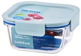LOCKnLOCK Szklany pojemnik kwadratowy CLEAR, 500ml, miętowy, 500 ml