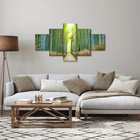 Obraz - Las bambusowy (125x70 cm)