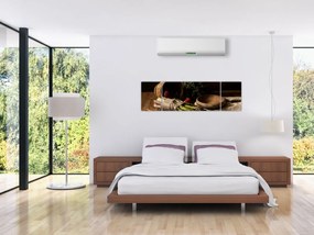 Obraz szparagów na stole (170x50 cm)