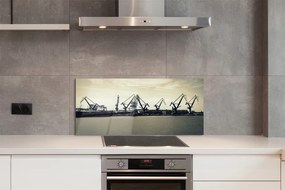 Panel szklany do Kuchni Gdańskie Żurawie Stoczniowe