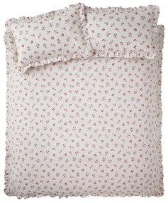 Biała pościel dwuosobowa 230x220 cm Frill Ditsy Floral – Catherine Lansfield