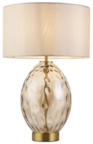 Endon 101150 - Ściemniana lampa stołowa ERIN 1xE27/10W/230V biały/dymiony beż