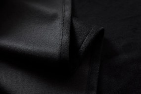 Zasłona zaciemniająca VELVET czarna 140x250 cm (2 szt.), metalowe kółka