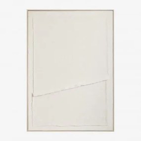 Dekoracyjne Malowanie Z Fakturą W Lnie Ovilea 50 X 70 Cm & B - Sklum