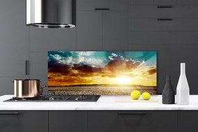 Szkło nad Blatem Żar Słońca Nad Pustynią