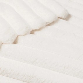 Kremowy koc z mikropluszu 180x220 cm Boudoir – douceur d'intérieur