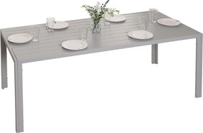 Aluminiowy stół do jadalni MCW-N40,  jasnoszary