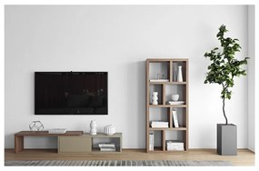 Szara szafka pod TV z dodatkowym stolikiem TemaHome Move