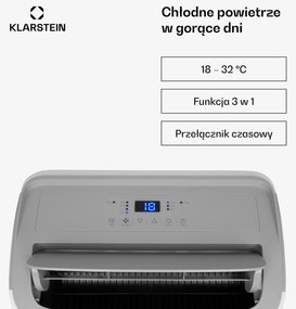 Klarstein Grandbreeze Smart 12000 BTU Klimatyzacja Przenośna Biały