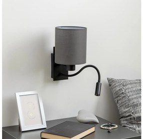 Brilagi - LED Kinkiet NUBILA 1xE27/25W/230V + LED/3W czarny/antracyt