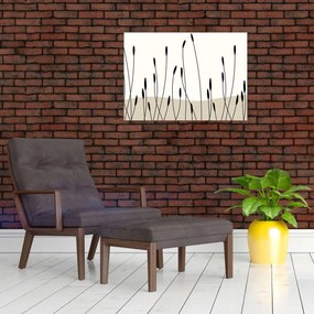 Obraz na szkle - Łąka graficzna N⁰3 (70x50 cm)