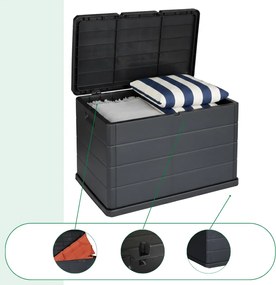 Pojemnik do przechowywania BETA, 170L, 78x55x52cm, antracytowa I.P.A.E-Progarden