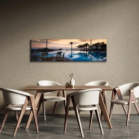 Obraz - Ośrodek wypoczynkowy nad morzem (170x50 cm)
