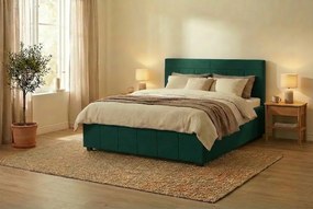 Łóżko RAM 140x200 cm Turkusowy Bez materaca