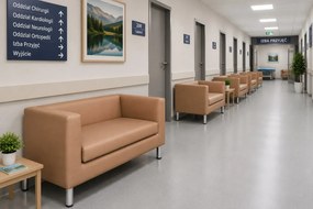 Sofa Monaco : Kolor nogi - Chrom, Kolor tkaniny - EKO-SKÓRA - 14D, Typ tkaniny - Eko-skóra , Wysokość nogi - 15 cm