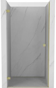 Mexen Lunar-B drzwi prysznicowe uchylne lewe 45 cm, transparent, złote szczotkowane - 832-045-000-55-00-L