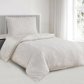 Pościel żakardowa Alabama beżowy, 140 x 200 cm, 70 x 90 cm