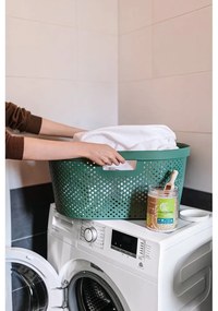 Zielony kosz na pranie Curver Infinity Hamper, 40 l