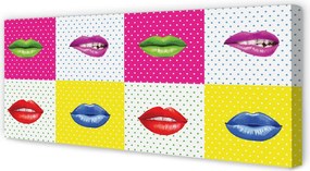 Obraz drukowany na płótnie Feeria Barw na Ustach
