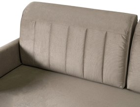Sofa Rozkładana z Funkcją Spania LUMO Dwuosobowa Beżowa Nowoczesna do Salonu