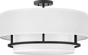 Hinkley HK-GRAHAM-L-BK - Przysufitowy żyrandol GRAHAM 4xE14/40W/230V czarny