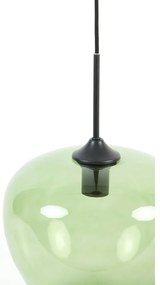 Zielona lampa sufitowa z szklanym kloszem ø 30 cm Mayson – Light &amp; Living