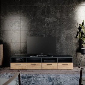 Lowboard antracyt 190x33.2x38 diego