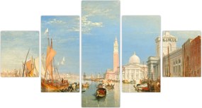 Obraz - Joseph Mallord William Turner, Venice the Dogana and San Giorgio Maggiore, reprodukcje (125x70 cm)