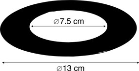 Zestaw 6 pierścieni maskujących ze stali nierdzewnej do reflektorów wpuszczanych 7,5 - 13 cm - Spacer
