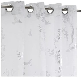 Firanka w biało-srebrnym kolorze 140x260 cm Paradis – Casa Selección