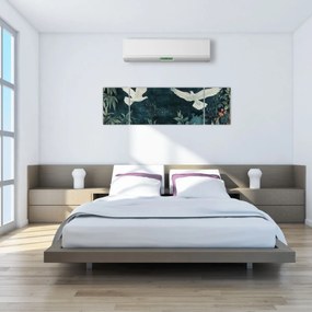 Obraz - Dwa gołębie (170x50 cm)