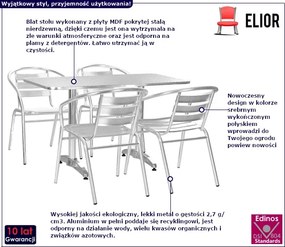 Futurystyczny zestaw mebli ogrodowych - Inello
