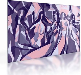 Obraz na szkle - Abstrakcyjne kobiety (70x50 cm)